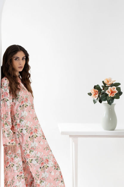 Blush Peony - Printed Silk Coord