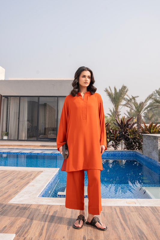 Burnt Orange Coord Set
