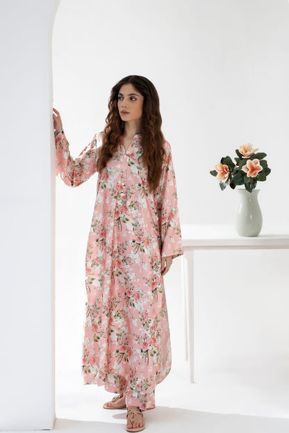 Blush Peony - Printed Silk Coord