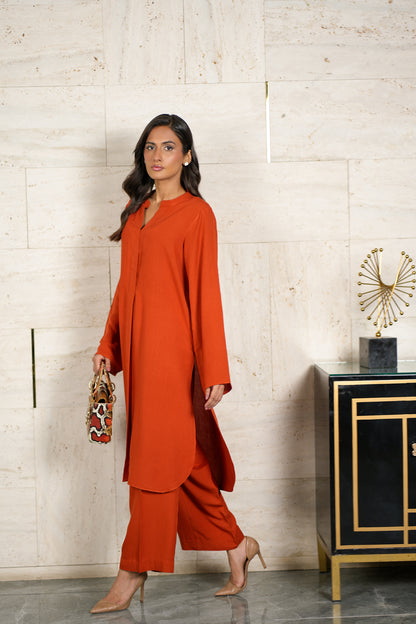 Burnt Orange Karandi Set